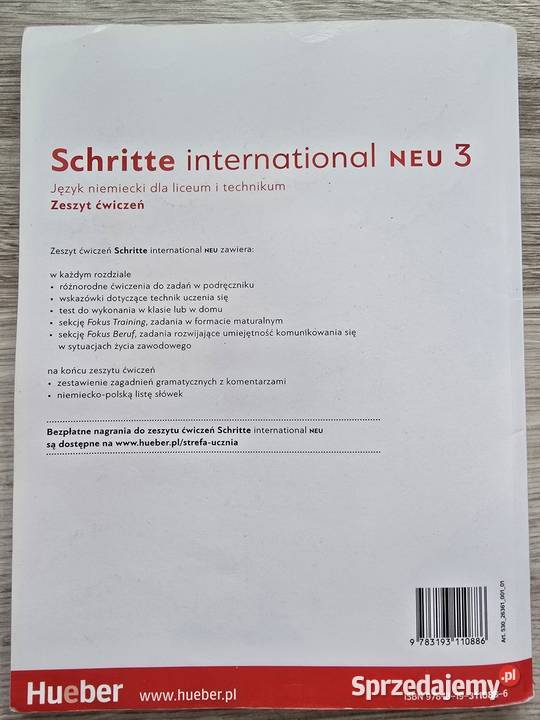 Schritte International 3 A21 skrypt, zeszyt ćwiczeń, zbiór zadań, testów Pruszków