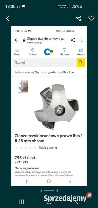 Rurki wieszaki ścienne zaślepki złącza Ełk