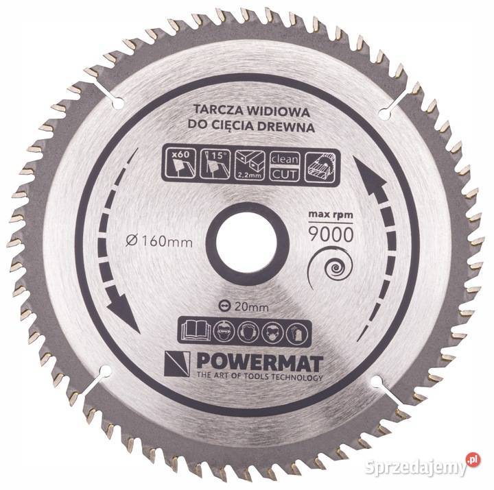 Tarcza WIDIOWA Do Drewna Piły Piła 160 x 20 mm Katowice sprzedam