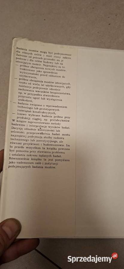 1 wydanie Badania Konstrukcji Mostowych Ryżyński Antyki, Sztuka, Kolekcje Łęczyca