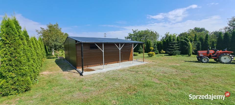 113 Garaż Blaszany 8x5m Blaszak Garaże Blaszane Sprzedaż łódzkie Sieradz sprzedam