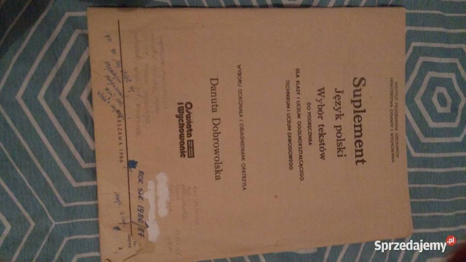 Suplement język polski 1985 hobby kolekcja Wrocław