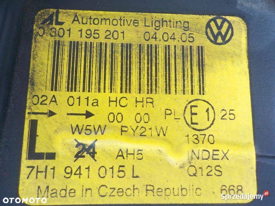 LAMPA PRAWA LEWA PRZÓD VOLKSWAGEN T5 MULTIVAN 1 Nowy Tomyśl