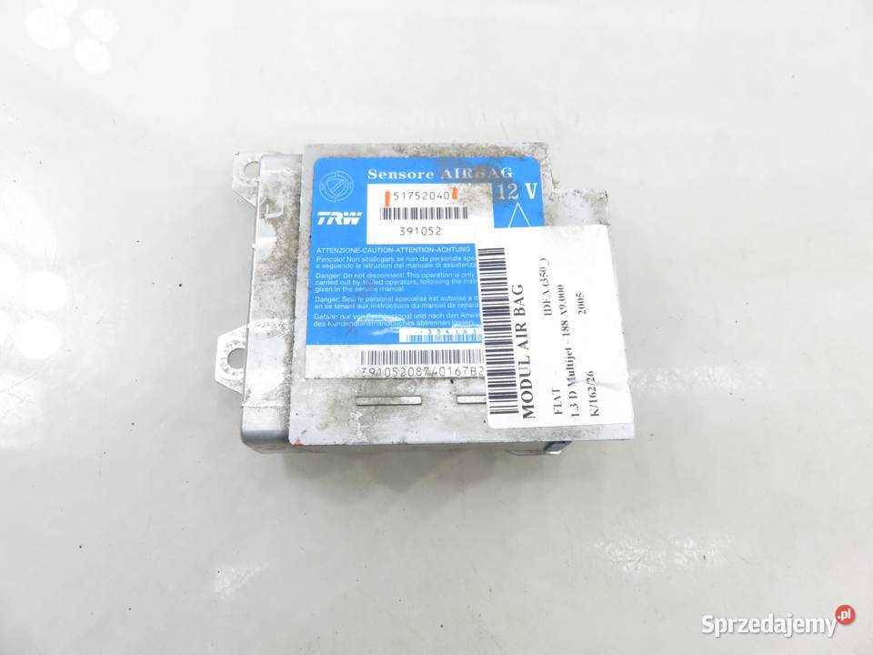 MODUŁ AIRBAG FIAT IDEA 350 51752040 osobowe Skrzynki bezpieczników