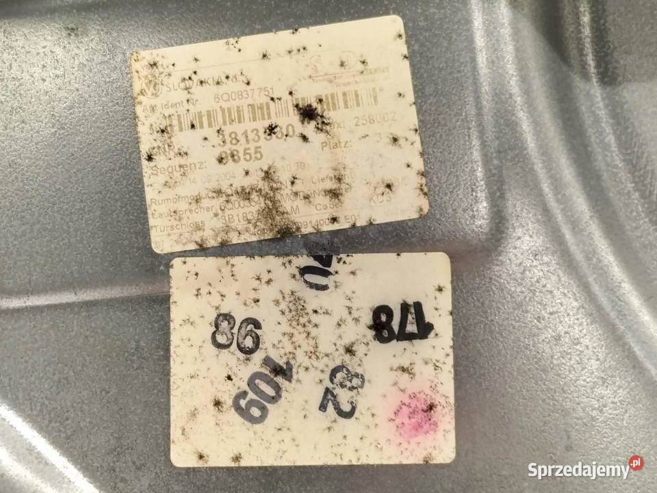 MECHANIZM SZYBY LEWY PRZÓD 6Q2959802A VW