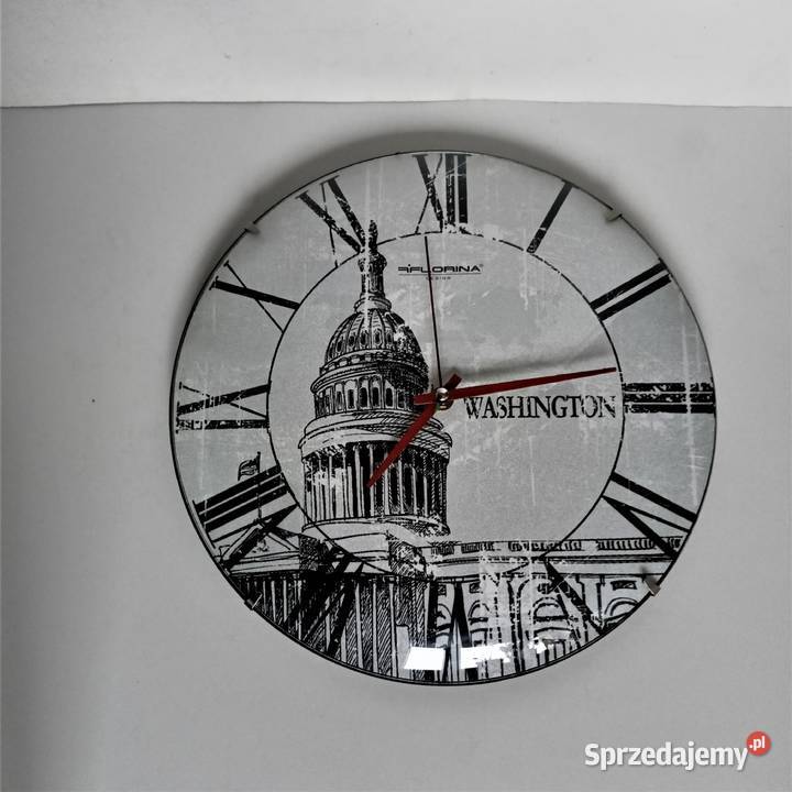 Zegar ścienny Aflorina Washington Quartz Łódź sprzedam