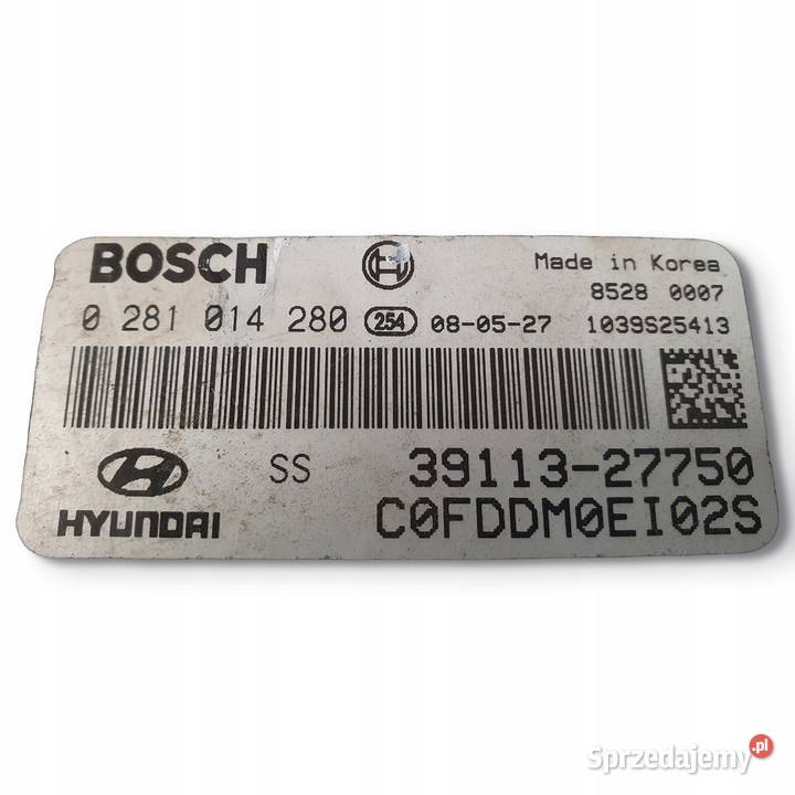 STEROWNIK SILNIKA Hyundai i30 20 CRDI 0281014280 Komputery Chełm