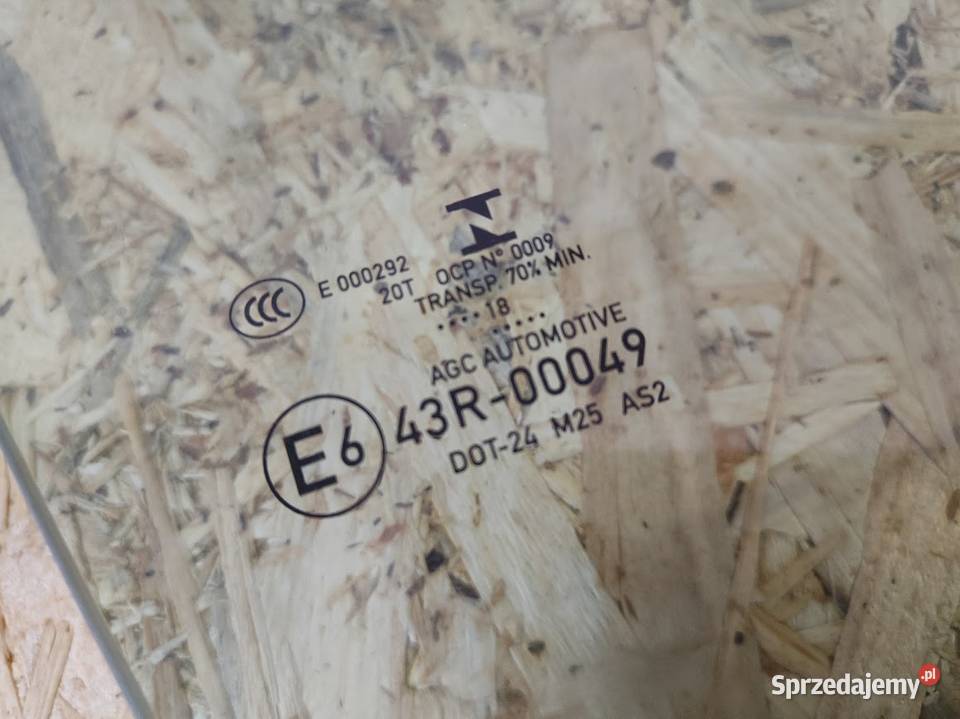 Szyba Drzwi Prawy Przód Citroen DS7 wielkopolskie Pleszew