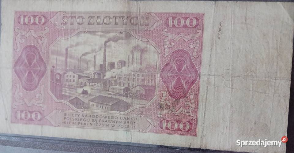 100 złotych Robotnik 1VII1948 r seria CH Konin