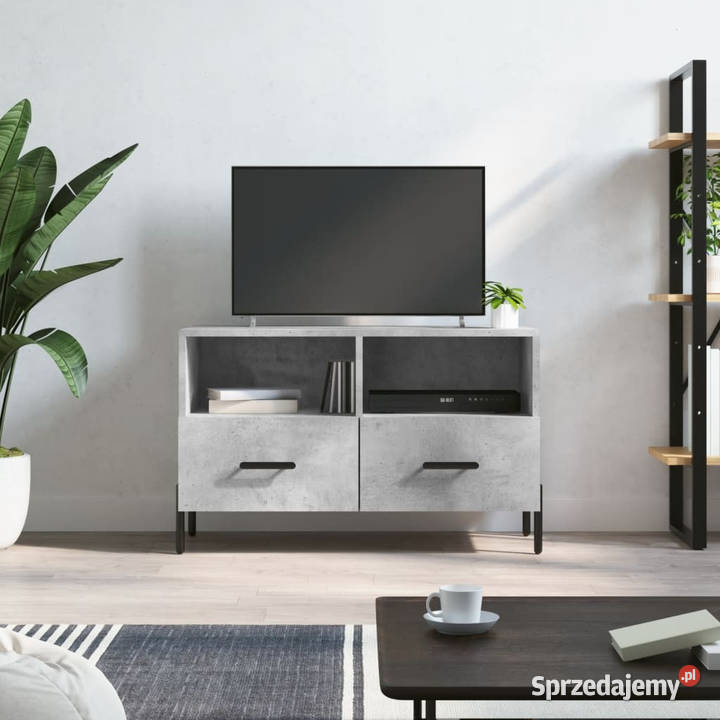 Szafka pod TV szarość betonu 80x36x50 WM828984 Warszawa