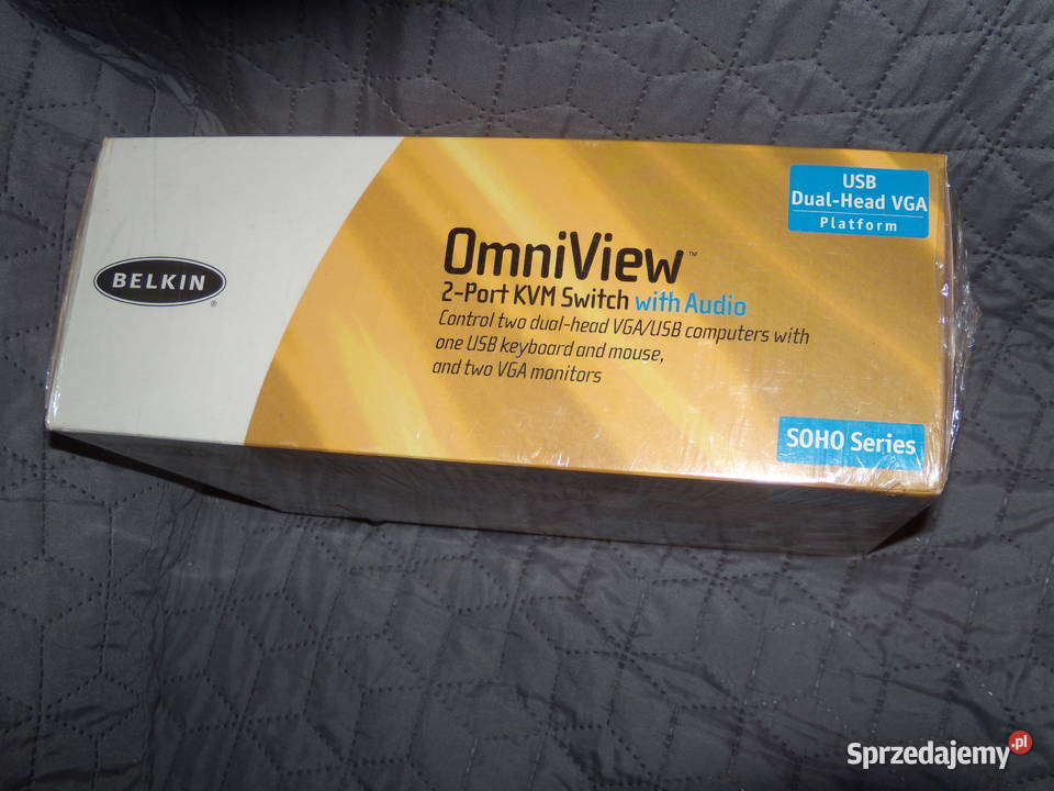 Belkin OmniView 2portowy przełącznik KMV z audio
