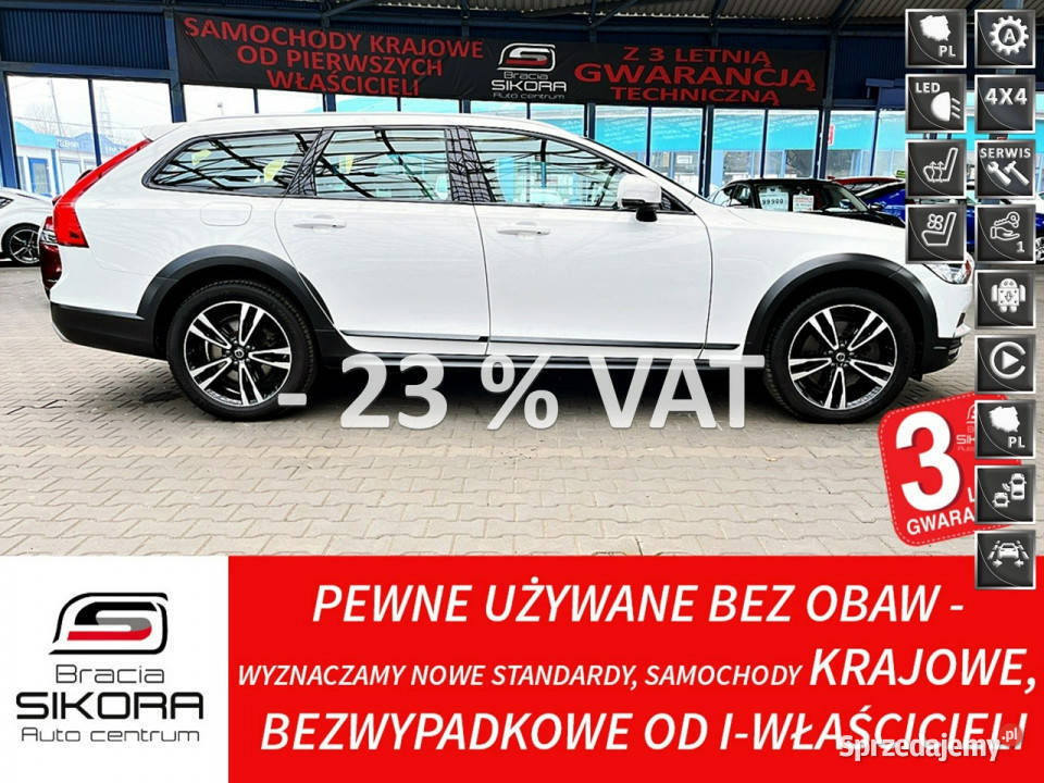 Volvo V90 Cross Country 4x4 HARMAN/kardon MASAŻE 3Lata GWAR I-wł Kraj Bezw… Mysłowice