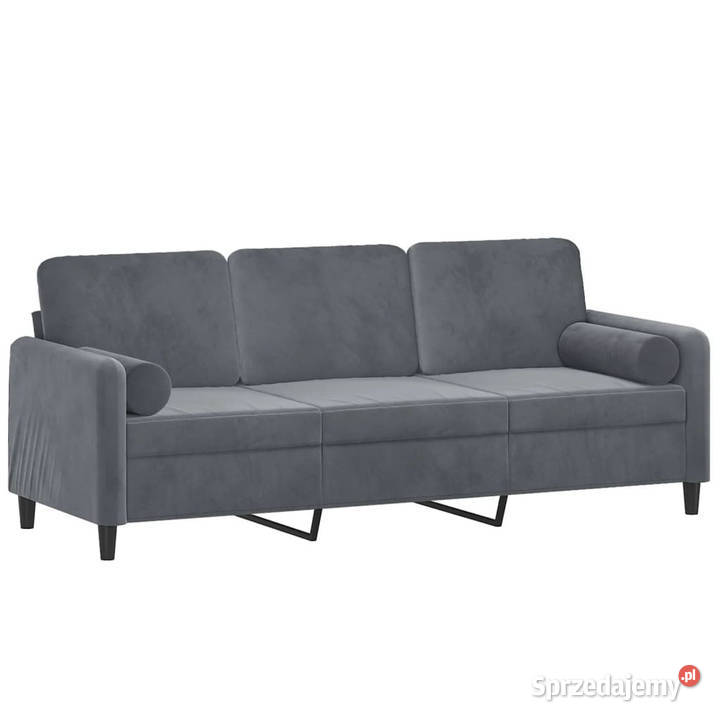 3osobowa sofa z poduszkami ciemnoszara 180 Warszawa sprzedam