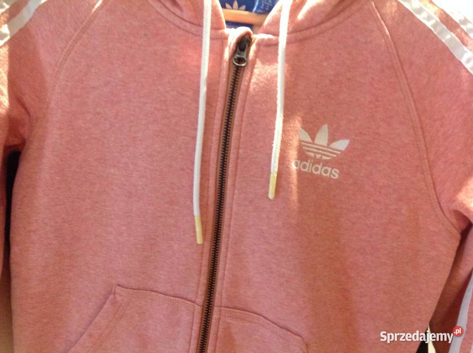Bluza z Kapturem Damska ADIDAS XS Pudrowy Róż Odzież sportowa Nowa Sól