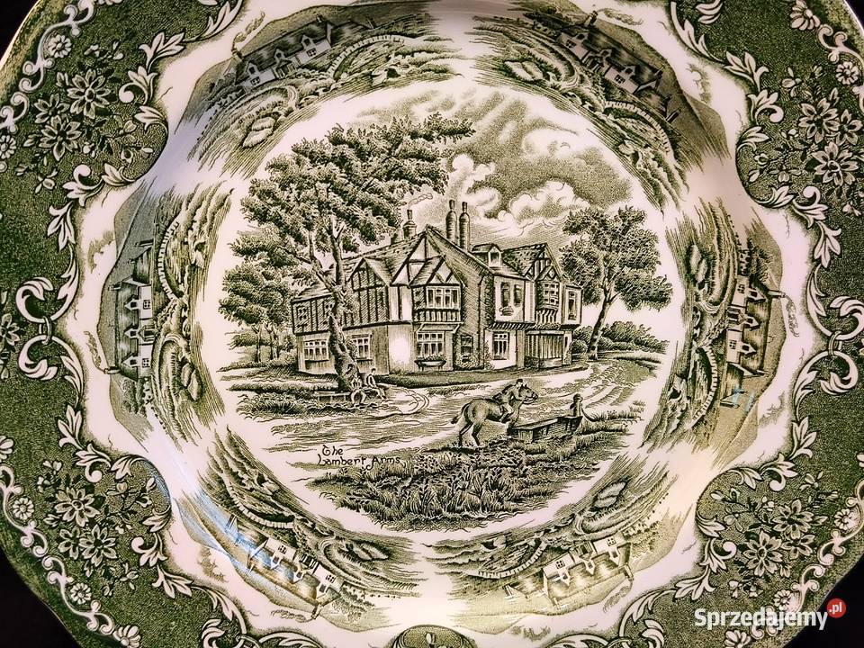 Talerz angielski płaski Grindley Porcelana i szkło Chełm