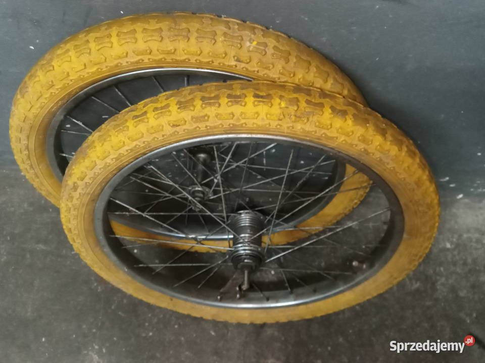 Opony Stomil motylek żółte BMX rarytas plus Ożarów Mazowiecki sprzedam