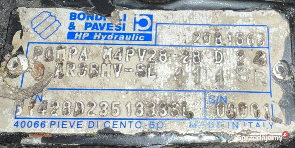 Bondioli Pavesi M4PV2828 D 2 4 D AR3BMVSL Pompa Poznań