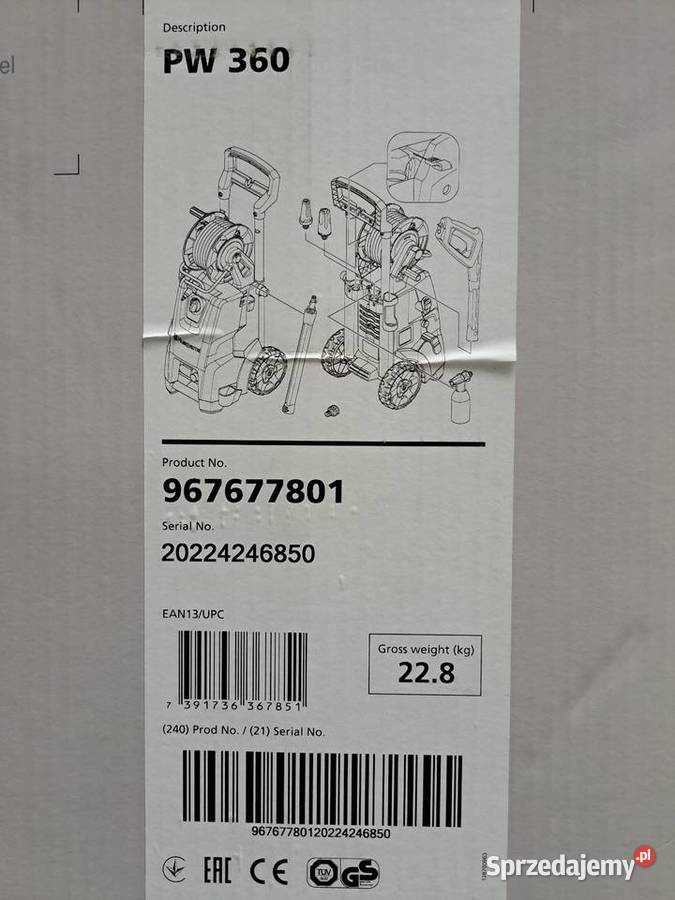Myjka Ciśnieniowa Husqvarna PW 360 Silnik mazowieckie Radom sprzedam