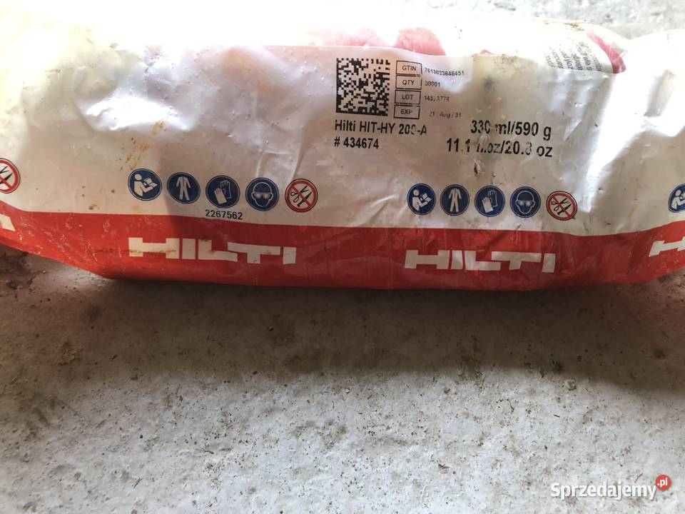 Kleje patrony hilti do kotwienia Pozostałe