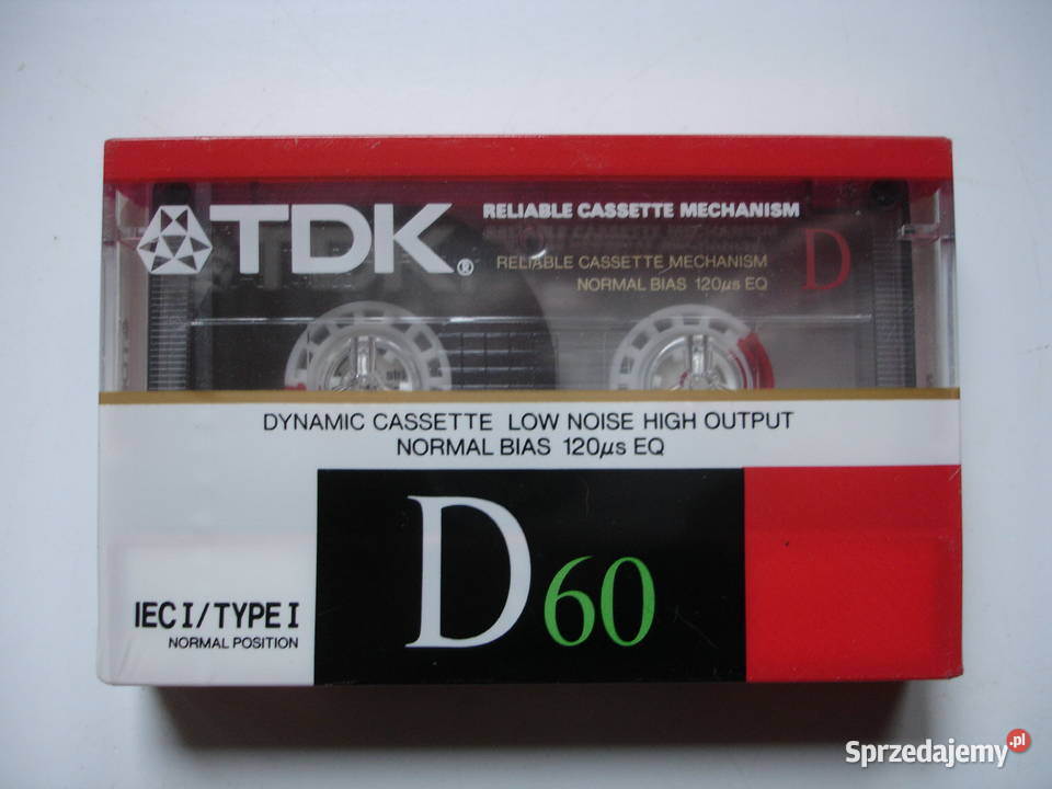 Kaseta magnetofonowa TDK D60 nowa Zielona Góra