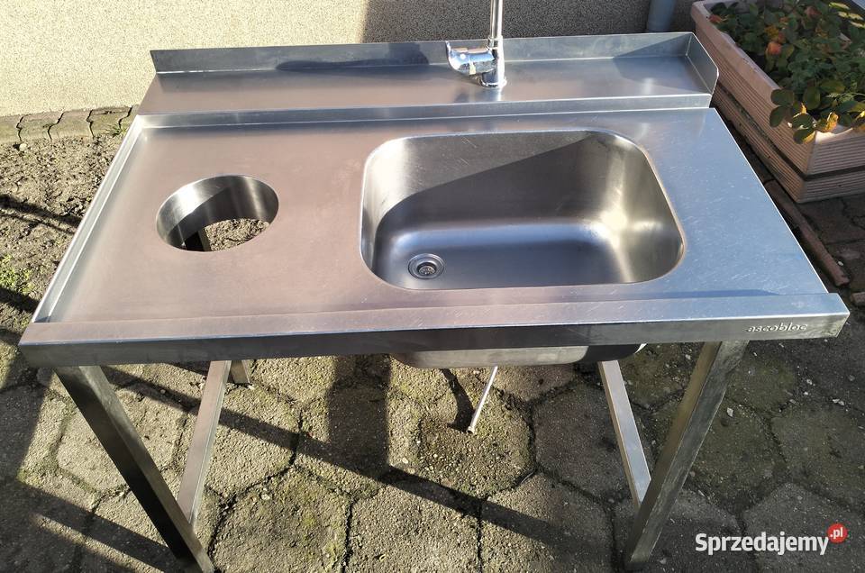 Zlew gastronomiczny do zmywarki kapturowej Gastronomia Słupia Kapitulna