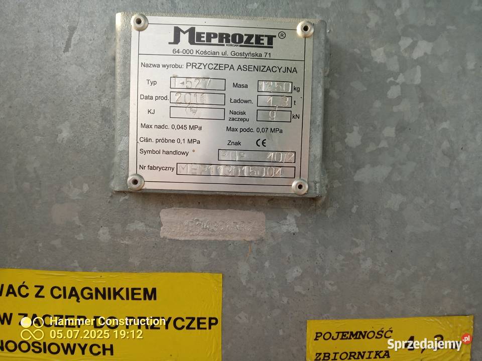 Sprzedam beczkę Meprozet Kolno sprzedam