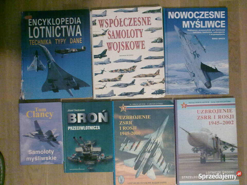 Książki na temat lotnictwa wojskowego uzbrojenia Białystok sprzedam