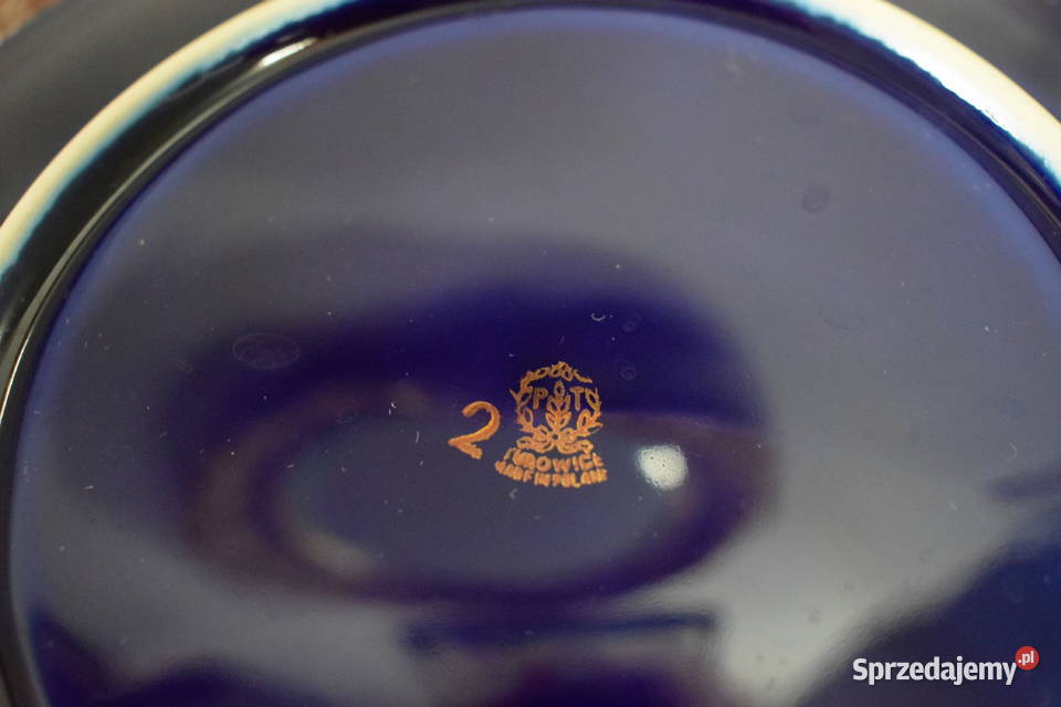 Kobaltowe talerzyki śląskie Bytom