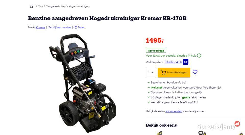 Myjka ciśnieniowa Kremer 170 BAR Silnik Szczecin