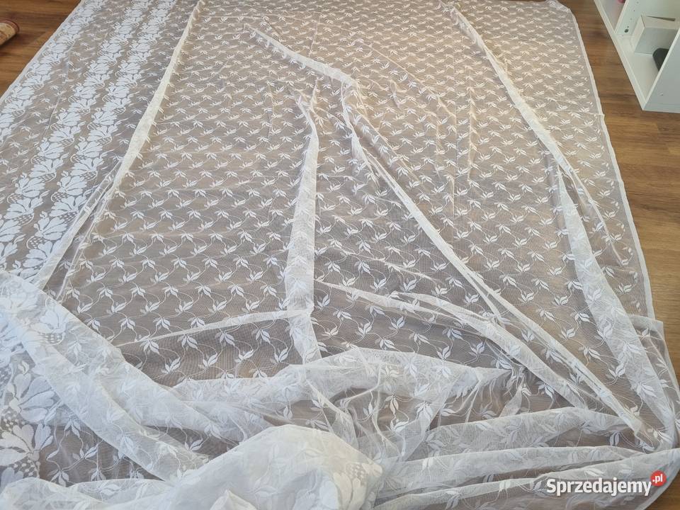 Firanka z okresu PRL duża 250x640 fabrycznie Lublin sprzedam