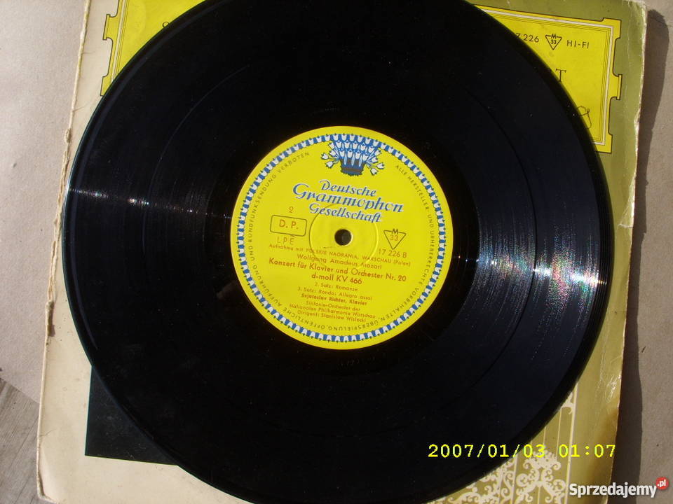 WINYL DEUTSCHE GRAMMOPHON WA MOZART 10 33 OBR Wołów