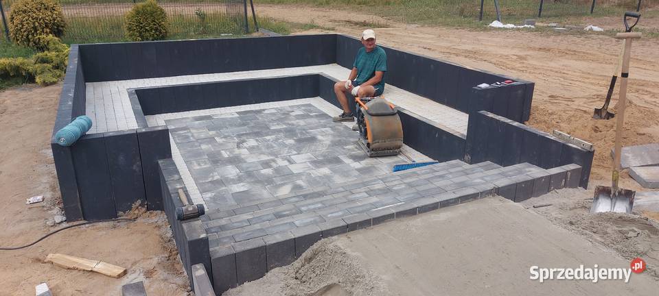 Siedlisko pod gryla Palenisko z kostki brukowej mazowieckie Wyszogród