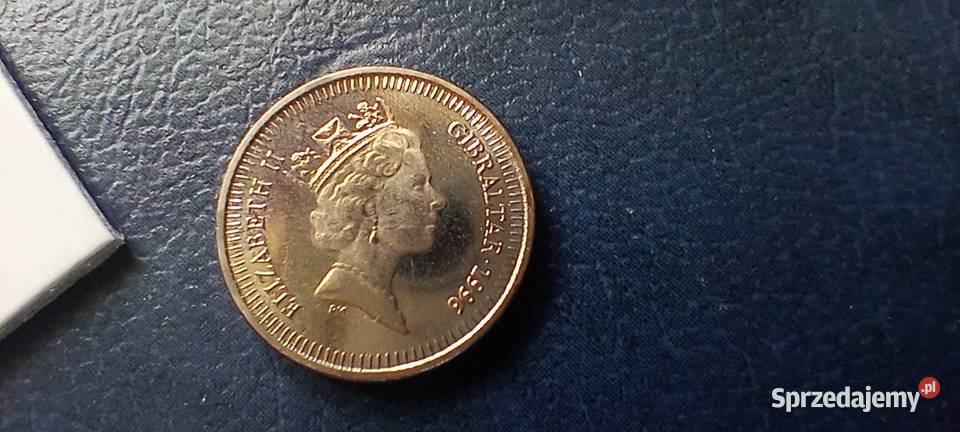 Stare monety 5 pens 1996 Gibraltar Lesko