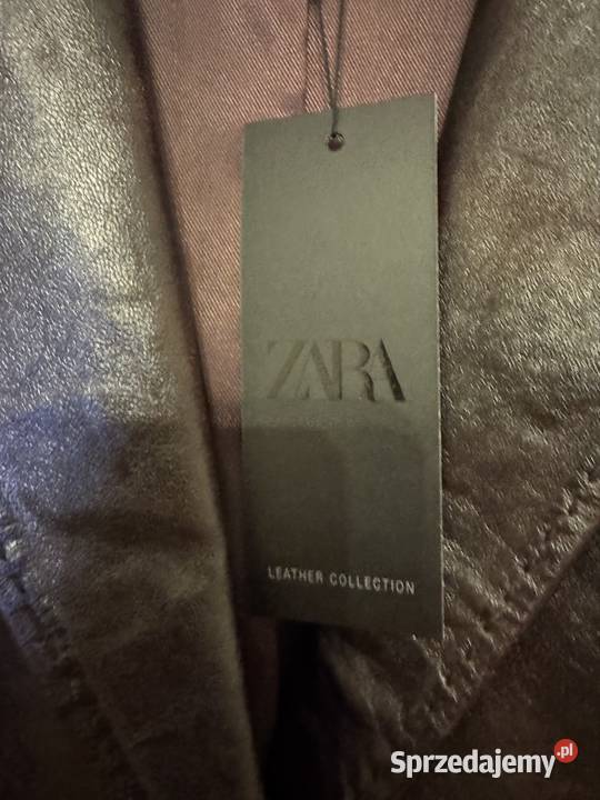 Kurtka skórzana brązowo burgundowa naturalna Trencz Częstochowa