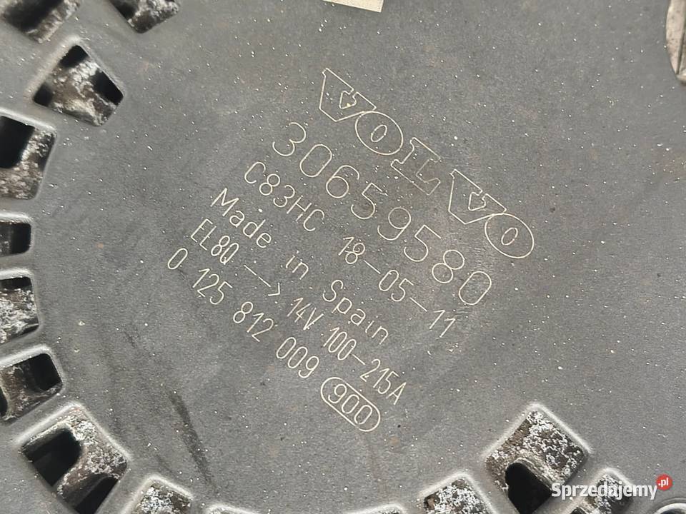 ALTERNATOR Volvo V40 II S60 II 20 D oryginał osobowe Układ elektryczny silnika