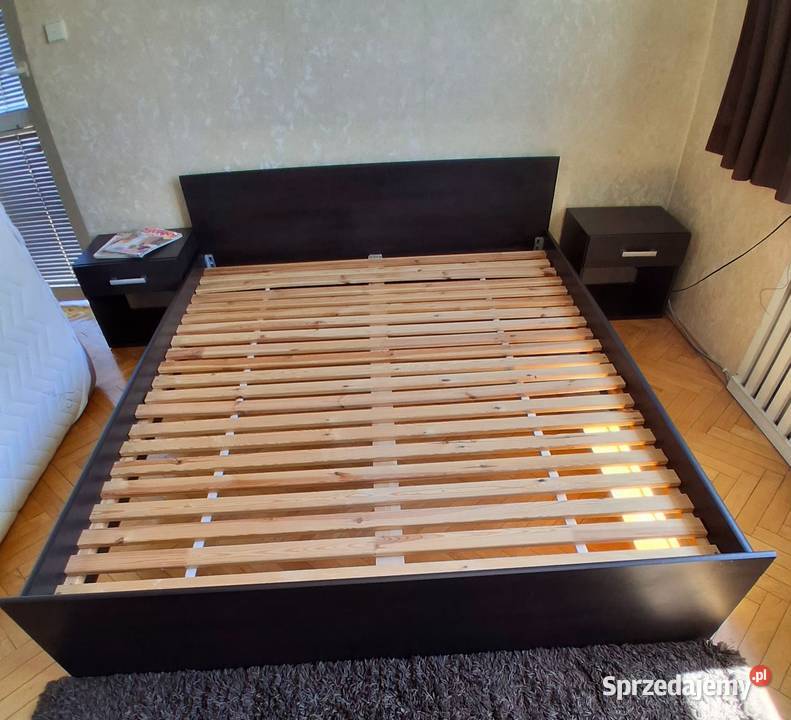 Łóżko 160 x 200 materac szafki nocne 200cm Dom i Ogród Kraków