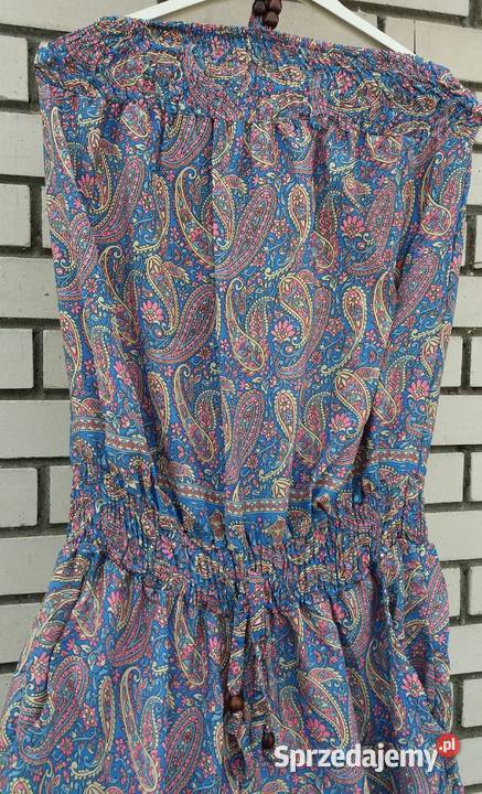 Kombinezon maxi Boho 6 jedwab 6 kolorów z Włoch