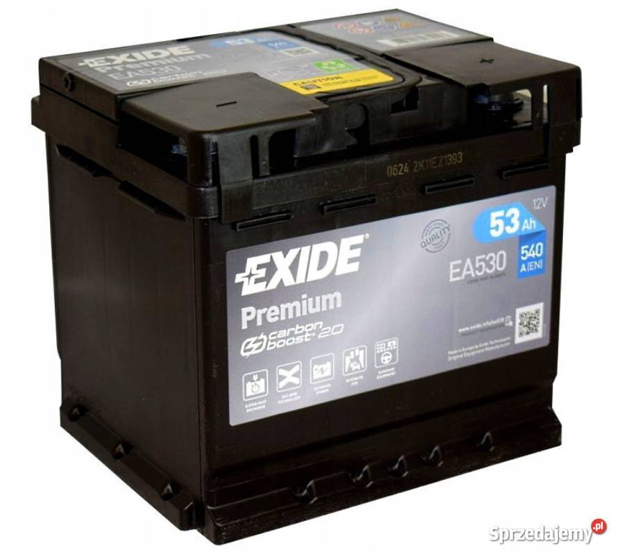 Akumulator Exide Premium 53Ah 540A PRAWY PLUS osobowe Rzeszów