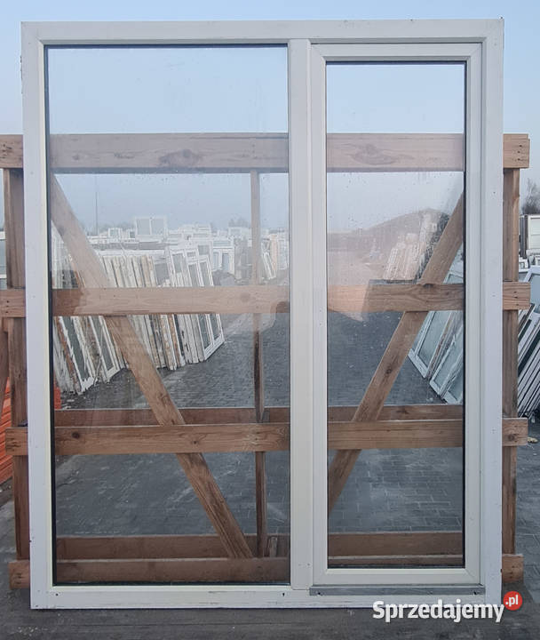 OKNA KacprzaK Okno TARASOWE 172X204 Używane PCV Okna ścienne Siedlce sprzedam