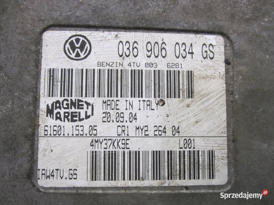 VW POLO 14 komputer sterownik ECU 036906034GS Kielce