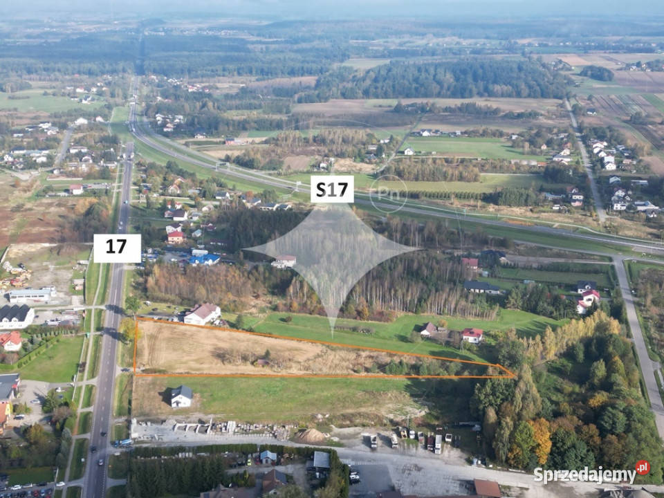 Działka komercyjna krajowej 17 i S17 Nieruchomości