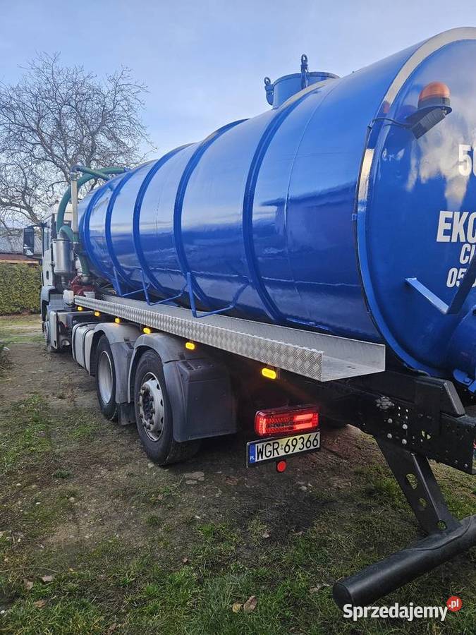 Man tgs asenizacyjny beczka 19m 320 3 oś skrętna retarder/zwalniacz Grójec