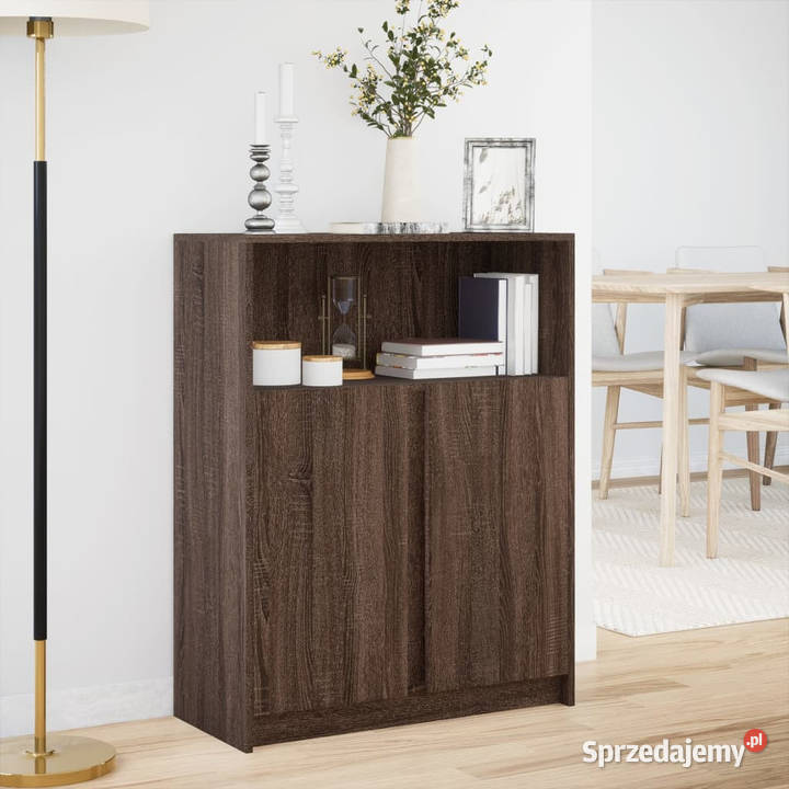 Szafka z LED brązowy dąb 77x34x100 WM852151 Pozostałe Warszawa sprzedam