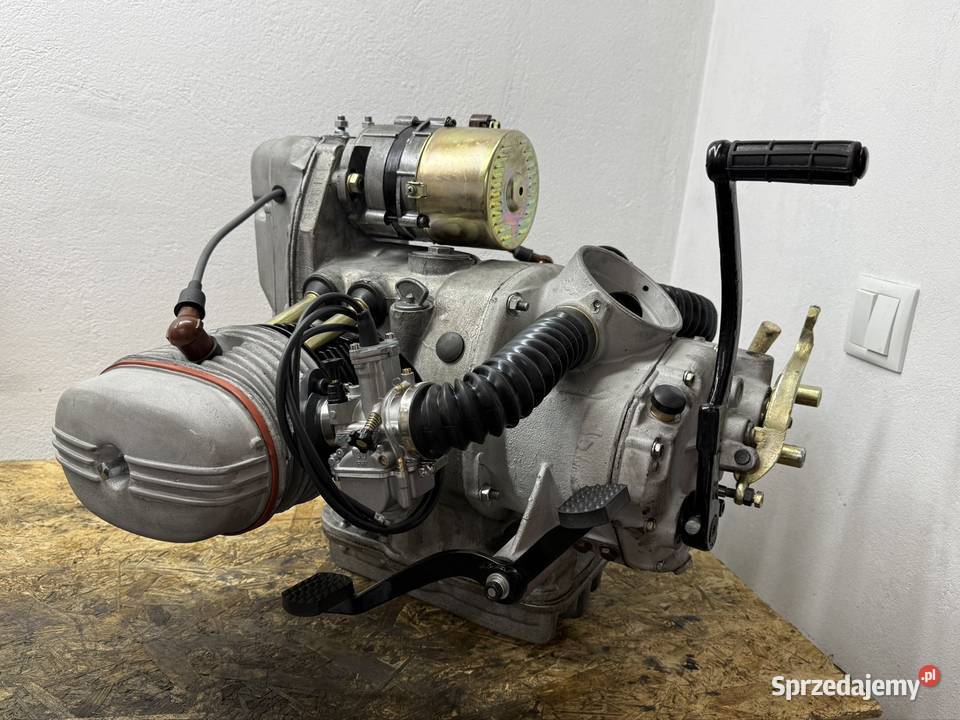 Silnik Ural 12V ze skrzynią Dnepr PWK30 remoncie Biała