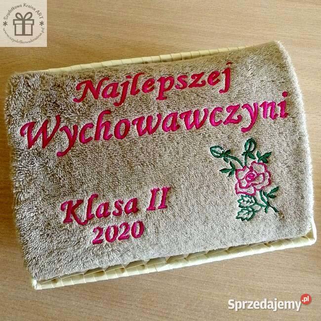 Prezent Wychowawczyni zakończenie roku ręcznik z Toruń