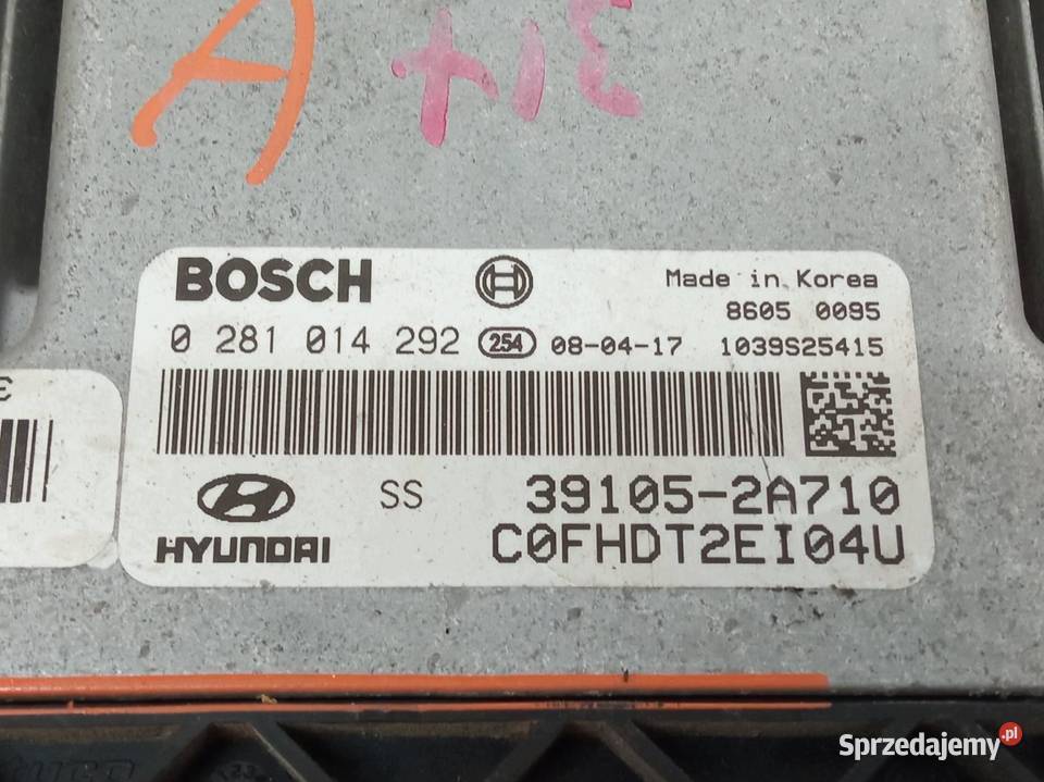 STEROWNIK SILNIKA 391052A710 16 CRDI 115 Hyundai świętokrzyskie