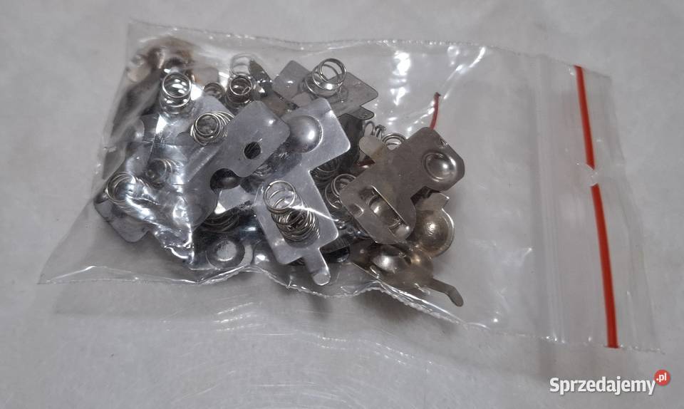 Blaszki styki baterii sprężynki zestaw mix Art