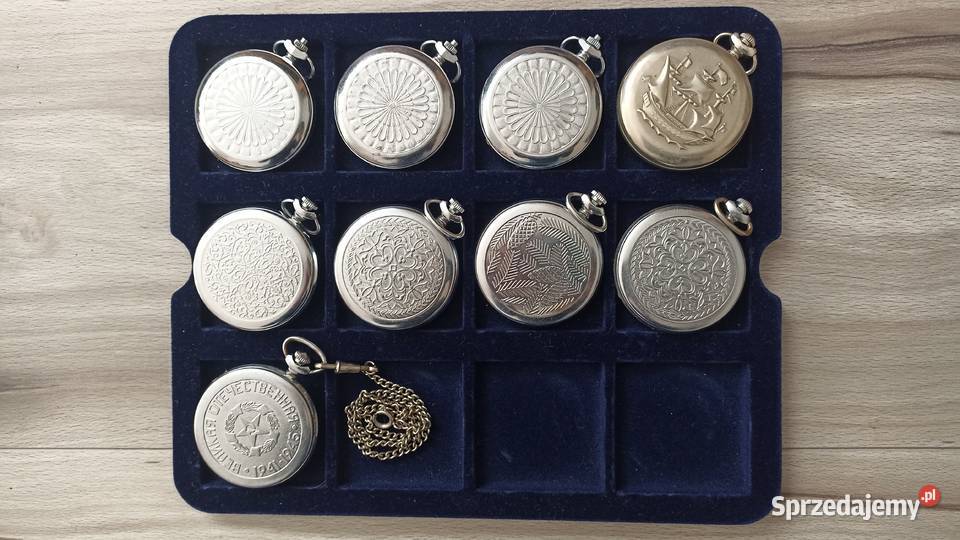 9 X ZEGAREK KIESZONKOWY MOŁNIA MOLNIJA Brązowy Sosnowiec