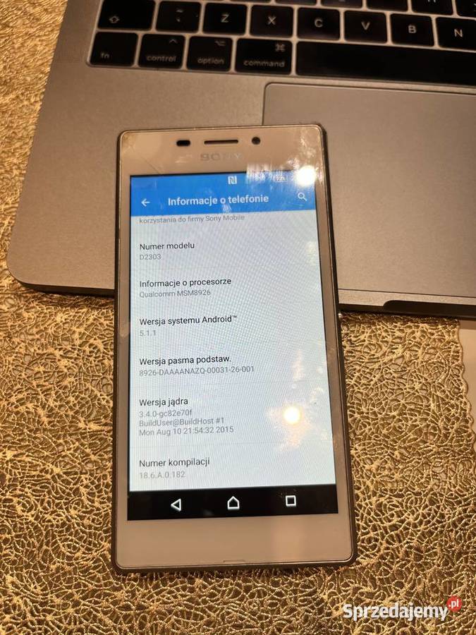 Smartfon Sony XPERIA D2303 biały Sony Siemianowice Śląskie