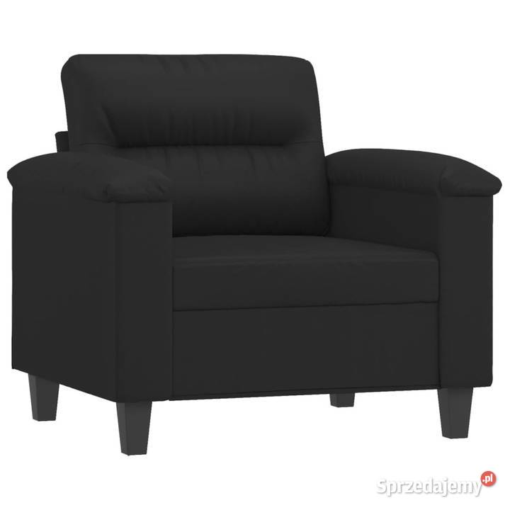 Fotel czarny 60 obity sztuczną skórą WM359573 Warszawa sprzedam